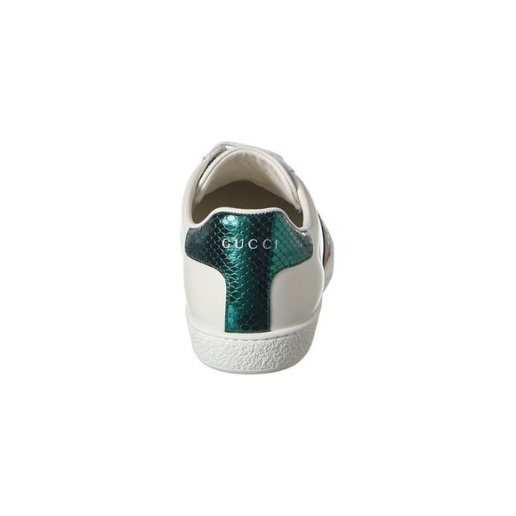 Gucci Ace Embroidered Leather Sneaker - Picture 3 of 5